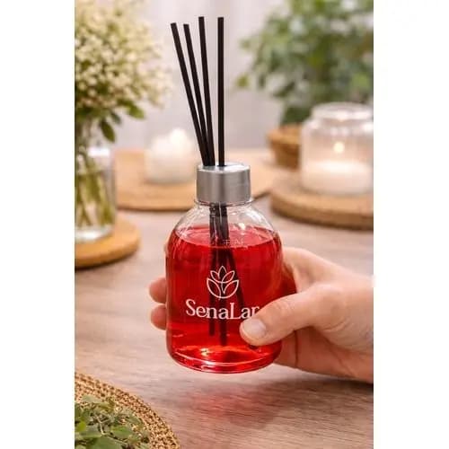 Difusor Aromas Morango Intenso Duracao Prolongada Capacidade 250ml Cor Vermelho Decorativo