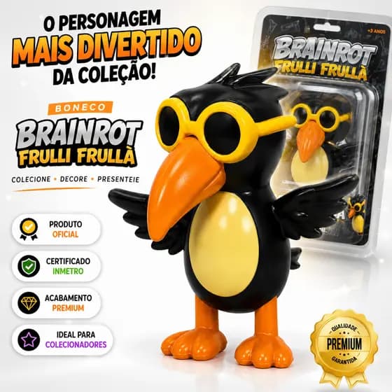 Boneco Colecionavel Brainrot Frulli Frulla Exclusivo Detalhado Colecionadores Criança Decoração