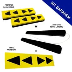 Kit Garagem 1 Protetor Magnético 1 Manta Protetora de Parede 1 Protetor de Parachoque