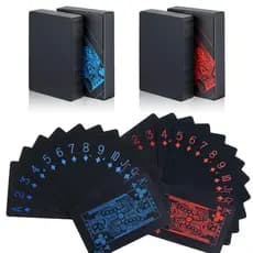 Baralho Black A Prova D'agua - Baralho Preto - Poker Mágica 54 cartas
