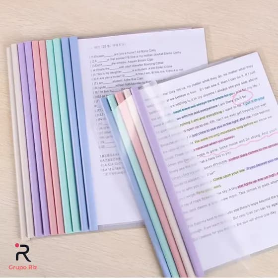 Kit com 4 ou 8 Pastas A4 Com CLIP Diversas Cores Escolar 22cmx31cm PLASTICO