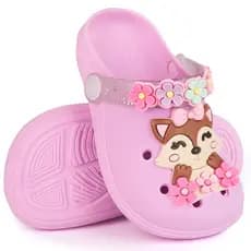 Babuche Infantil Menina Raposa com Jardim