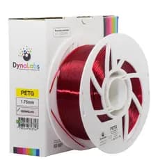 Filamento PETG DynaLabs 1.75mm 1Kg Vermelho Clear