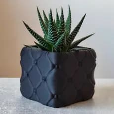 Vaso Estofado Decorativo para Sala Banheiro Cozinha, Vaso de Plantas Pequenas