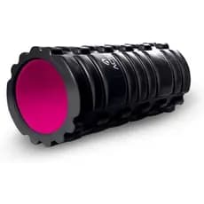 Rolo Liberação Miofascial Texturizado Alívio Dores Relaxamento Circulação Preto Rosa
