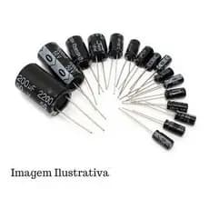 EleTronica - Kit 50 Peças -  Capacitor Eletrolítico Radial 33uf X 25v 105ºc 5x11mm