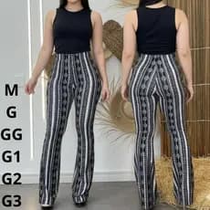 Calça feminino cintura alta flare boca de sino estampado legging plus size bailarina