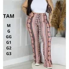 Calça feminino estampado boca de sino flare legging plus size cintura alta bailarina
