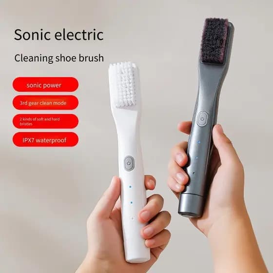 High-End novo estilo de carregamento sem fio escova elétrica de lavagem de sapatos de couro doméstico escova de vibração