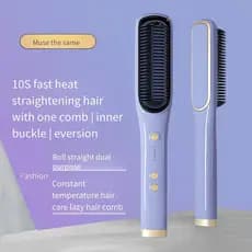 Pente de alisamento de cabelo Dispositivo de alisamento de cabelo de íon negativo Alisamento de cabelo Curling Pente de