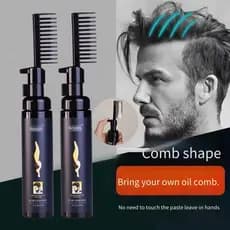 Homens todo o cabelo hidratante fosco estilo líquido pente duradouro sem caspa branca