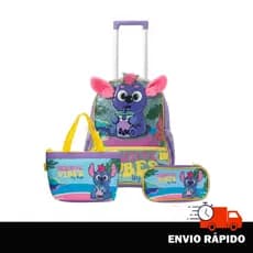 Kit Mochila Rodinha Coala/ Darkbat Com Lancheira e Estojo Yepp Kids