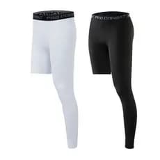Calça Capri Masculina De Compressão De Uma Perna , Base , Camada Atlética , Ciclismo , Basquete , Para Calças Esportivas