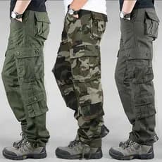 Calças Cargo Táticas Masculinas Slim Fit 8 Bolsos De Lazer Ao Ar Livre Plus Size