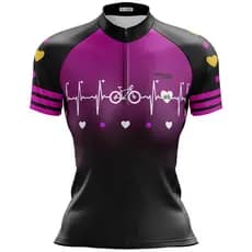 Camisa Ciclismo Feminina Dry Fit com Proteção UV Bike MTB Speed Pro Tour Batimentos