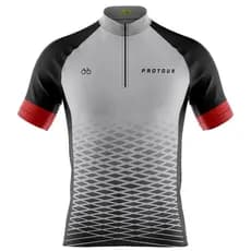 Camisa Ciclismo Camiseta Ciclista Roupa de Ciclismo Masculina Pro Tour Angra Branca e Preta Com Bolsos Yv 50+