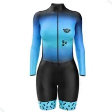 Macaquinho Ciclismo Feminino Profissional Gel Acolchoado UV Proteção MTB Speed Stella Cachorrinhos