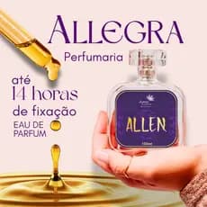 Perfume Marcante Feminino Allen 2 Volumes Parfum Amei Cosméticos 33% de essência importada Floral