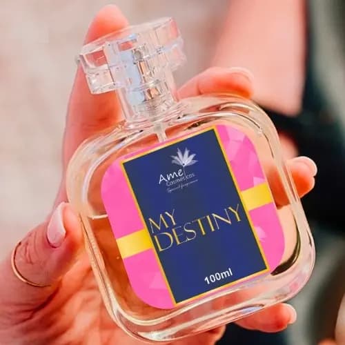 Perfume Feminino que Chama Atenção My Destiny Parfum Amei Cosméticos 33% de essência Floral