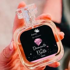 Perfume Feminino Diamante da Noite Parfum 100ml Amei Cosméticos Floral Oriental Alta Fixação