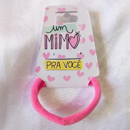 50 Amarradores de Cabelo- Xuxinhas Personalizadas com Tag para Clientes, Brinde, Empresa