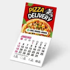 1500 a 5000 Mini Imã de Geladeira com Calendário Personalizado 2026 5x9.5  Mimo p/ Cliente  c/ Logo