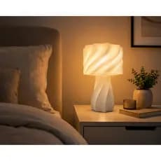 Abajur Twist LED Decorativo para Quarto Sala Escritório com Lâmpada Inclusa