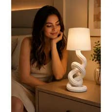Abajur Infinity LED Decorativo para Quarto Sala Escritório com Lâmpada Inclusa