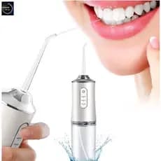 Irrigador Dental Oral Portátil Recarregável USB 220ml Promoção Limpeza Bocal Jato Forte F7