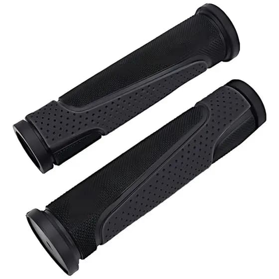 Par Manopla Punho Manete de Borracha Bike 125MM Preto GTA