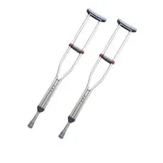Muleta Axilar Ajustável Alumínio SC601 Suporta 130 KG Par - Hidrolight - G