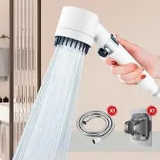 kit Chuveiro de reforço Ducha Ajustável De Alta Pressão Com 3 Modos -U7