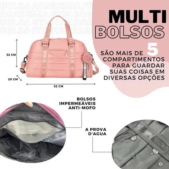 MALA DE MÃO ESPORTIVA ACADEMIA UNISSEX