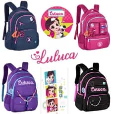 MOCHILA COSTA GRANDE  ESCOLAR BOLSOS JUVENIL MENINAS  LULUCA PANDINHA LIKE