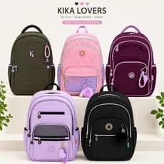 Mochila Escolar Juvenil Feminina Kika Lovers Original Grande Resistente