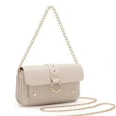 Bolsa Feminina De Ombro e Transversal Moda Corrente Detalhe Elegante Estilosa Casual