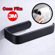Suporte Papel Higiênico Com Fita 3M Porta Rolo Banheiro Sem Furo Acessório Banheiro