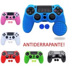 Capa Protetora Silicone Antiderrapante Controle Ps4 + Par Grips