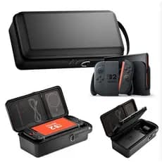Maleta Bolsa Estojo Case Preta Rígida Protetora Viagem Para Nintendo Switch 2