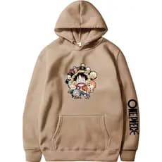 Moletom Canguru Masculino Estampado One Piece Infantil Feminino 100% Algodão Premium Reforçado