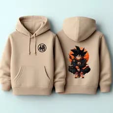 Moletom Canguru Masculino Estampado Goku Infantil Feminino 100% Algodão Premium Reforçado