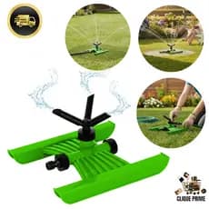 Irrigador Giratório Para Jardim Esqui Fixo 03 Jatos