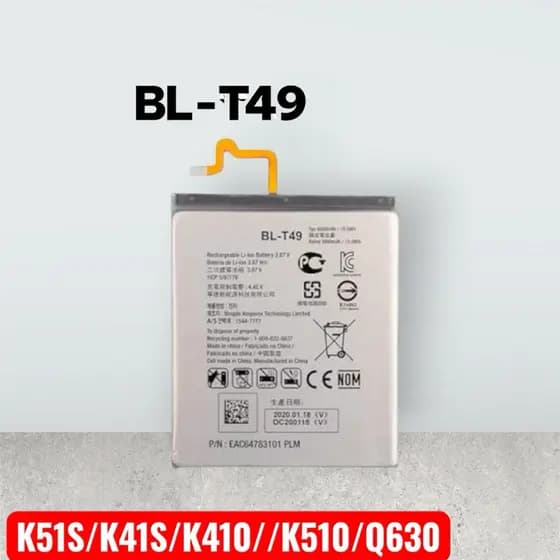 BAT COMPATIVEL K41S/k51S/K61S(BL-T49)ORG NOVA COM GARANTIA 15 DIAS Envio Imediato