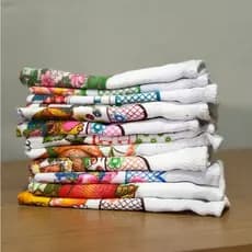 12 Panos De Prato Estampados 75 X 45 Grande Varias Cores