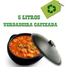 PRONTA PRA USO - PANELA DE BARRO CAPIXABA 5 LITROS BAR\RESTAURANTE\PETISCARIA