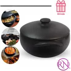 JÁ CURADA - PANELA DE BARRO CAPIXABA 3500ML + CUMBUCA 500ML DE BRINDE