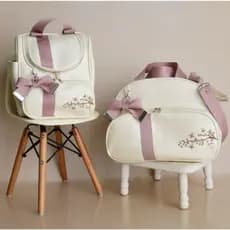 Kit Bolsa Maternidade 2 Peças Mochila 2 em 1 Mamae Bebe Bolsas Bebê
