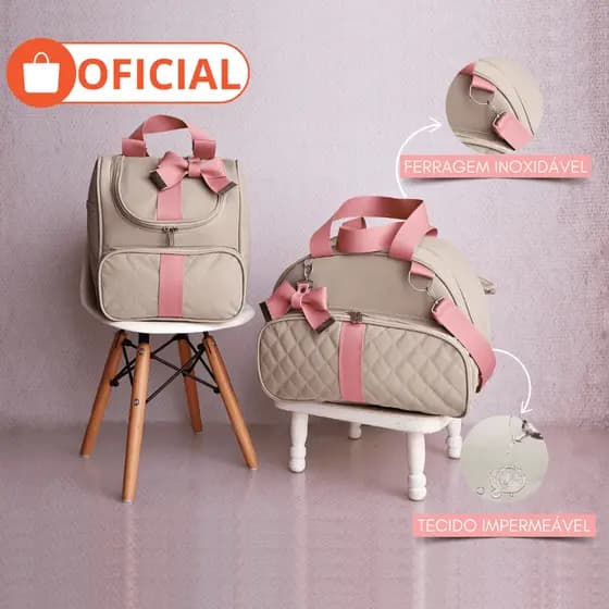 Bolsa Saída Maternidade Menina Luxo Bebê Enxoval Infantil Produto Qualidade