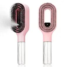 Escova De Cabelo Com Nebulização 2 Em 1 Spray De Água Embutido , Desembaraçadora Úmida E Seca Para Cabelos Cacheados/Gro