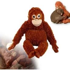 Punch Monkey Plush-Almofada De Pelúcia Macia De 26 Polegadas , Macaco De Apoio Emocional Macaque Zoo Animal Friend , Ami